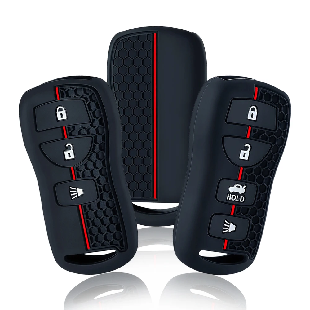 Capa de silicone para chave remota de carro, 3/4 botões, para nissan sentra armada altima maxima infiniti fx35 ex35 fx45 qx56 g35 m45 i35