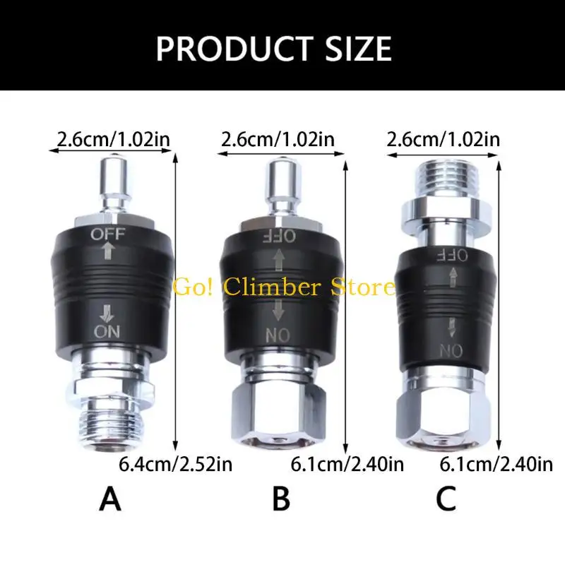 Q84C الغوص منظم محول 9/16 موضوع موصل مع مفاتيح الضغط المنخفض واجهات سريعة دفع صمامات موصل #6
