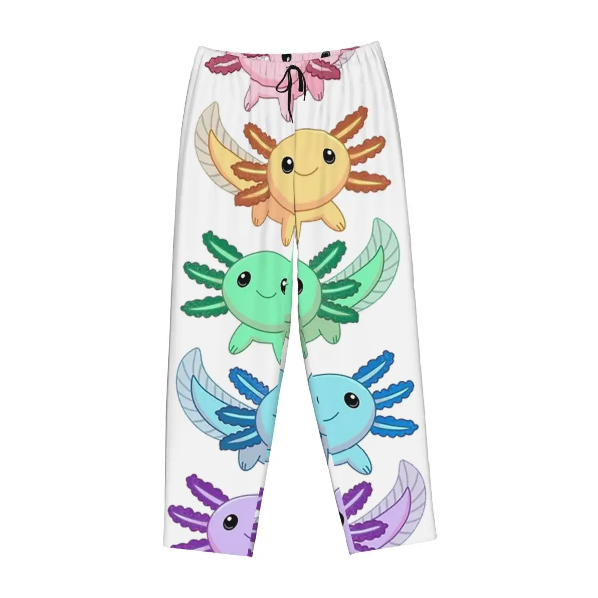

Custom Rainbow Axolotl Women Pajama Pants Lounge Sleep Sleepwear Bottoms with Pockets