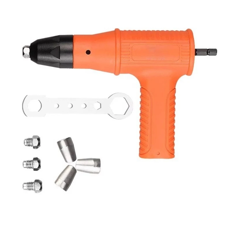 Electric Rivet Guns Head Professional Riveter Nut Guns for Cordless Electric Drill Riveting Adapter Rivet Guns Nut