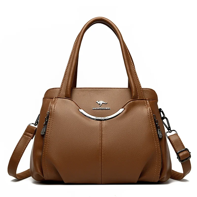 Oryginalne markowe luksusowe torebki damskie, designerskie torebki, miękkie skórzane torby na ramię i listonoszki dla kobiet, codzienne torby typu tote, Sac A Main. — zdjęcie 2