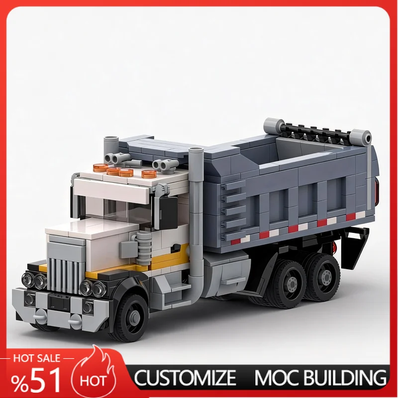 

583 Parts Dump Truck Model Building Blocks Heavy Engineering Vehicle Assembly Toy Educational DIY Gift For funs And Collectors