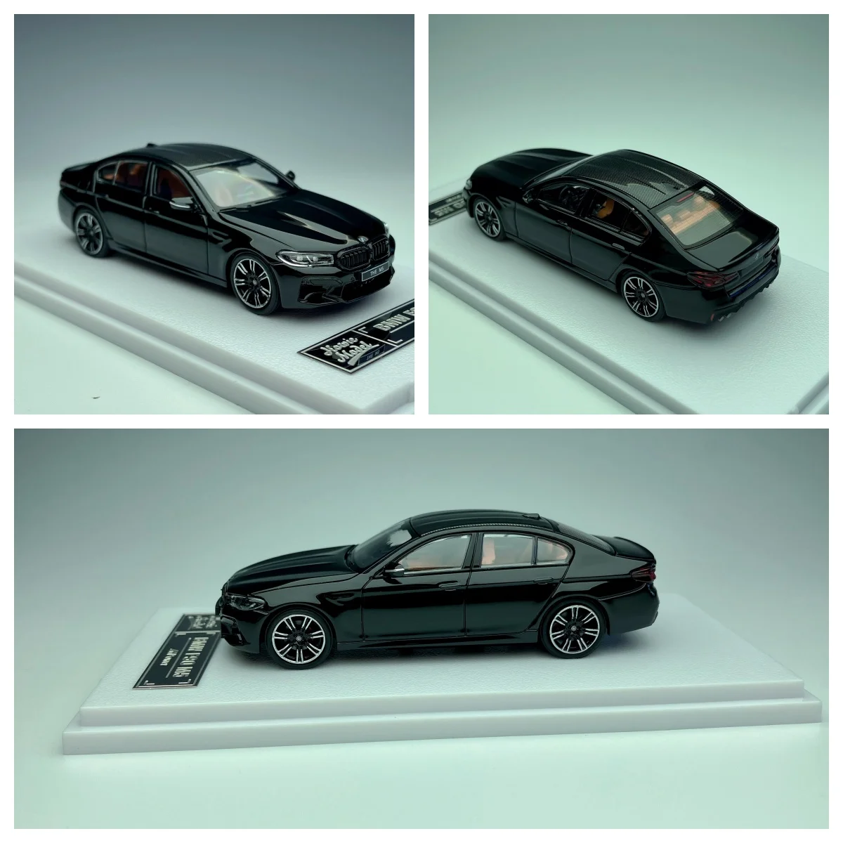ハウイーモデル-1-64-f90-m5-ブラック-ダイキャストモデルカー-コレクト限定版-合金製