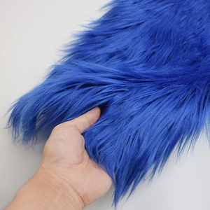Pile Faux Fur Stating Fabric, làm tóc búp bê cotton, trang trí nhà thủ công DIY, cosplay thêu, 25x45cm, 8cm 10 Vải Bagum Bán hàng chính - 3