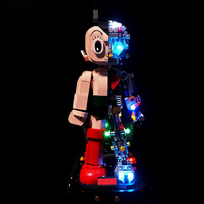 LED Light Kit For LEGO 86203 Astro Boy Mechanical Clear Ver DIY Toys Gift (Not Include Building Blocks Bricks Kits Sets Model)