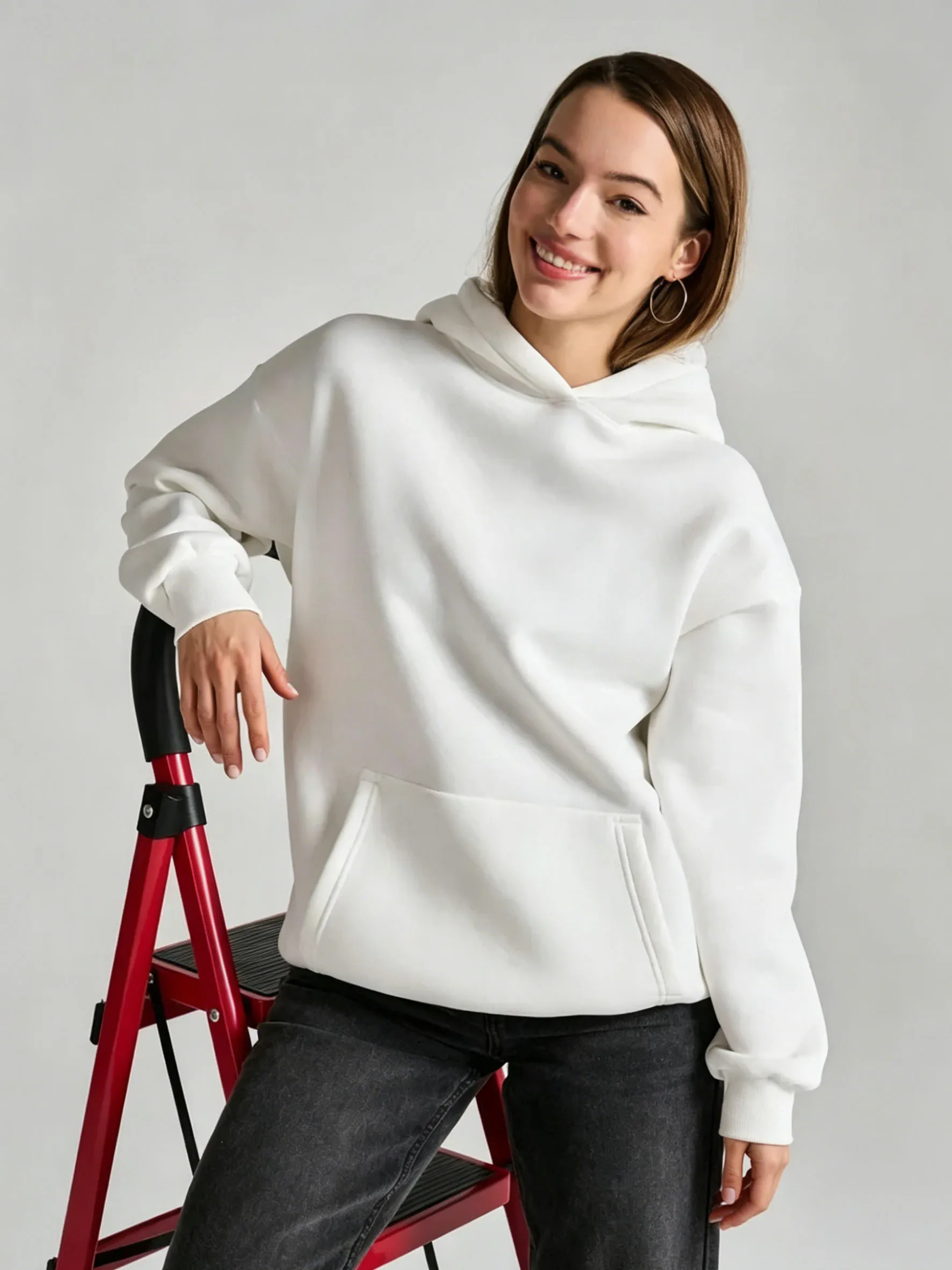 Women NEW YORK Brooklyn Letter Print Hoodie Oversized Loose Hooded Sweatshirt The Empire City Casual Streetwear Men Pullover Top