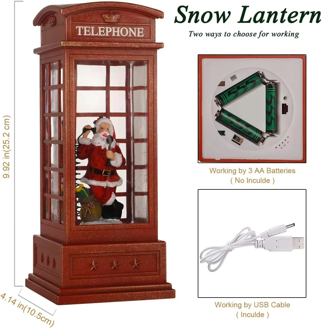 Christmas Music Box Calculator Souvenir Snowball Lantern Christmas Home Decorations