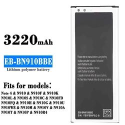 For Samsung note4 cell phone high capacity battery SM-N910U/L EB-BN910BBE board Battery Original Cell Phone Battery Repair Parts