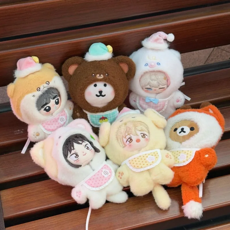 10cm Clothing Series Doll Clothes Cotton Adorable Delicacy Furry Cartoon Fashion Zoo Dress Up Replacemen Clothes Xmas Gift