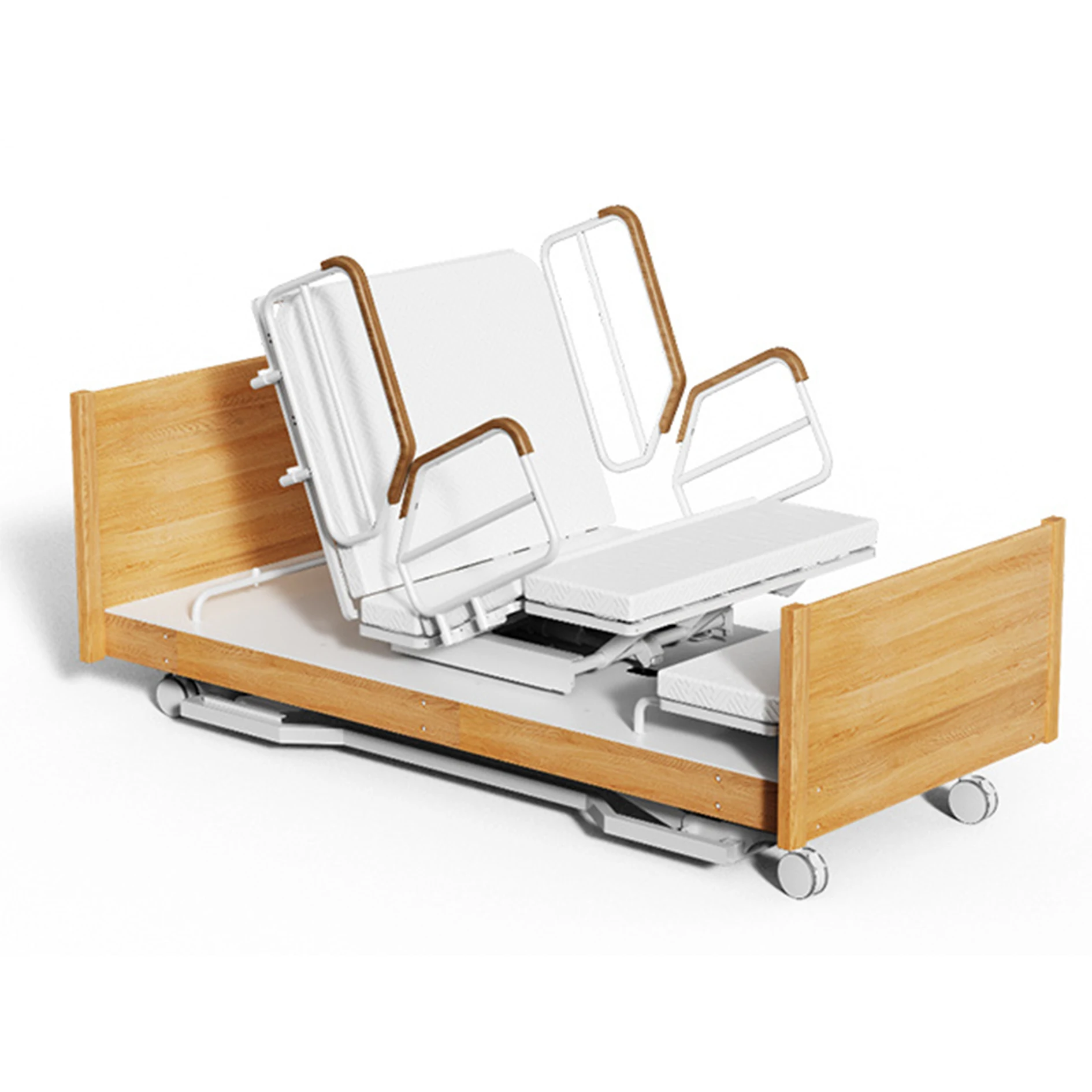 

Maidesite H82 Electrical Patient Nursing Hospital Bed for Home Care Clinic Automatic Rotating Medical Bed