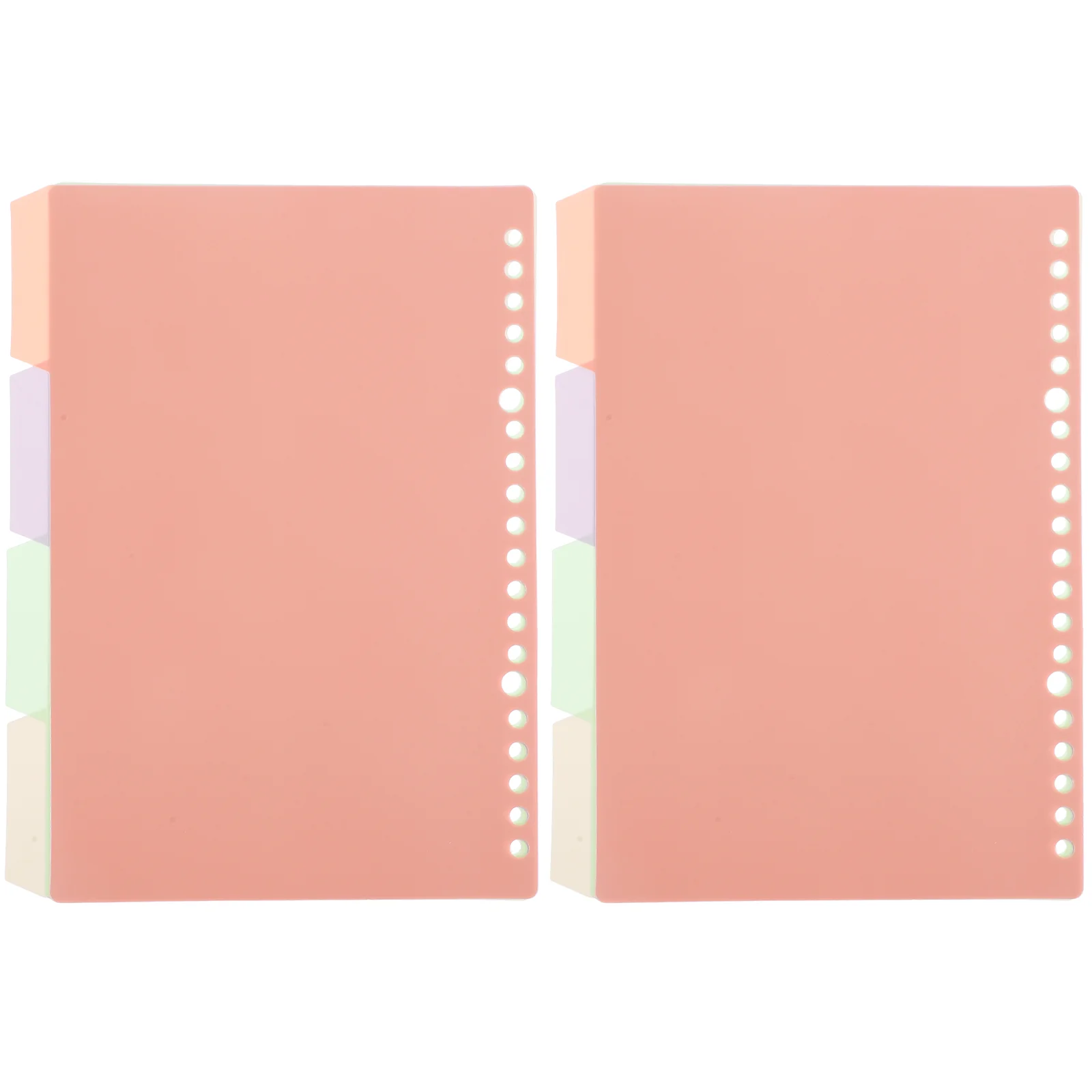 

8 Pcs A5 Colorful Divider Index Cards 20 Hole Punch Loose Leaf Page Markers Book Binder Tabs Quick Reference ganizing Documents