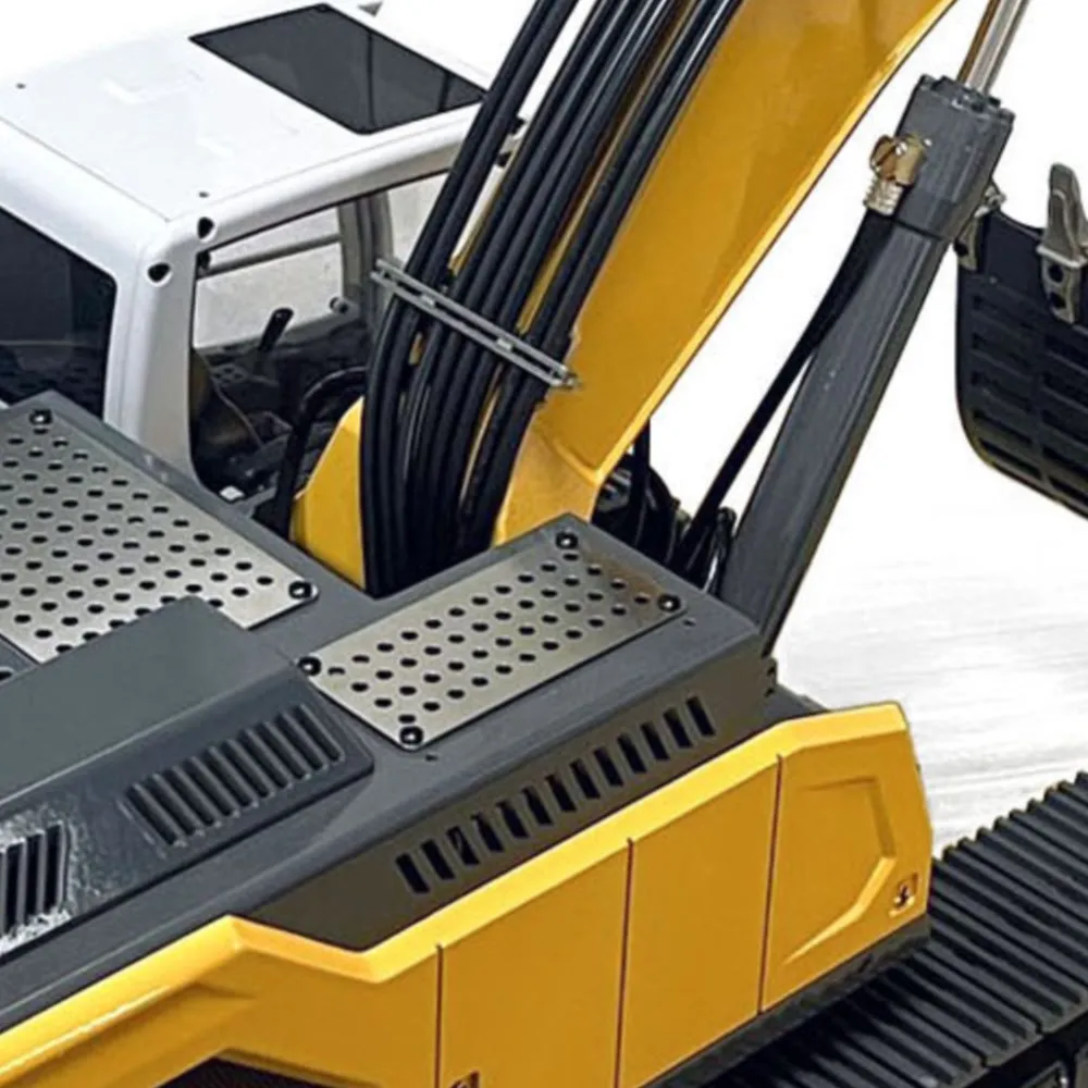 

1/14 новый гидравлический радиоуправляемый экскаватор с дистанционным управлением, окрашенный желтый автомобиль для 945, собранная модель экскаватора Toucan Th20590