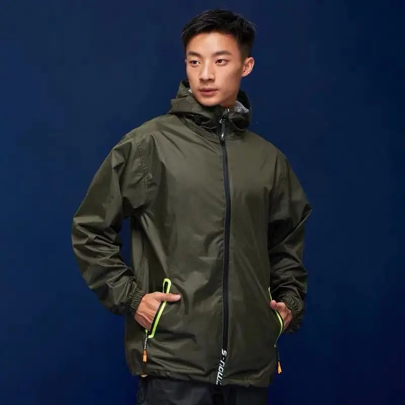 Waterproof Hiking Jacket Adult Cycling Raincoat Rainpants Suit Motorcycle Electric Bike Rain Jacket Men Women's Split Raincoat