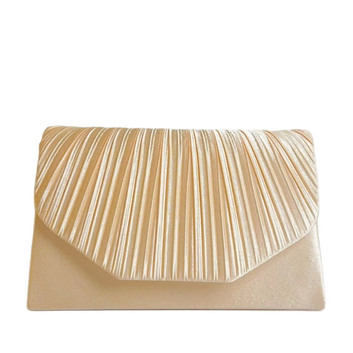 

Chic Korean Rhinestone Pearl Evening Bag - Pleated Stage Performance Clutch - Banquet & Dinner Shoulder Purse Rhinestone Purse