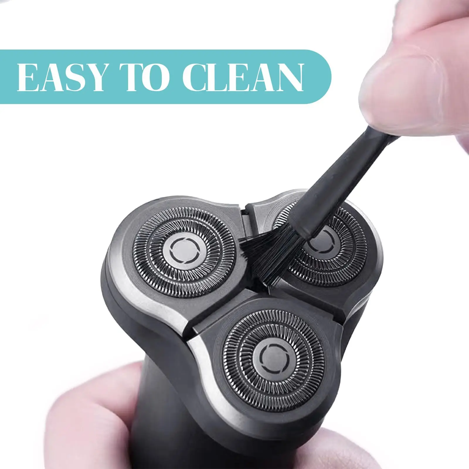 Brangdy جودة عالية للرجال ماكينة حلاقة ملحق فرشاة الحلاقة مزيل الشعر أداة التنظيف الأسود استبدال أدوات حلاقة الشعر الرأس