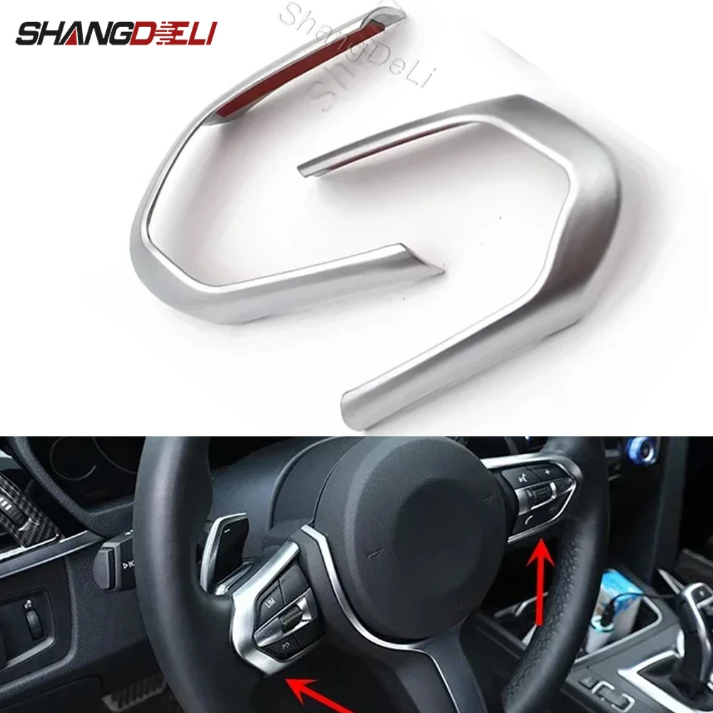 

2PCS Car Chrome Steering Wheel Sticker Fying Logo Trim Emblem Badge for BMW F20 F22 F30 F32 F10 F06 F15 F16 M Sport