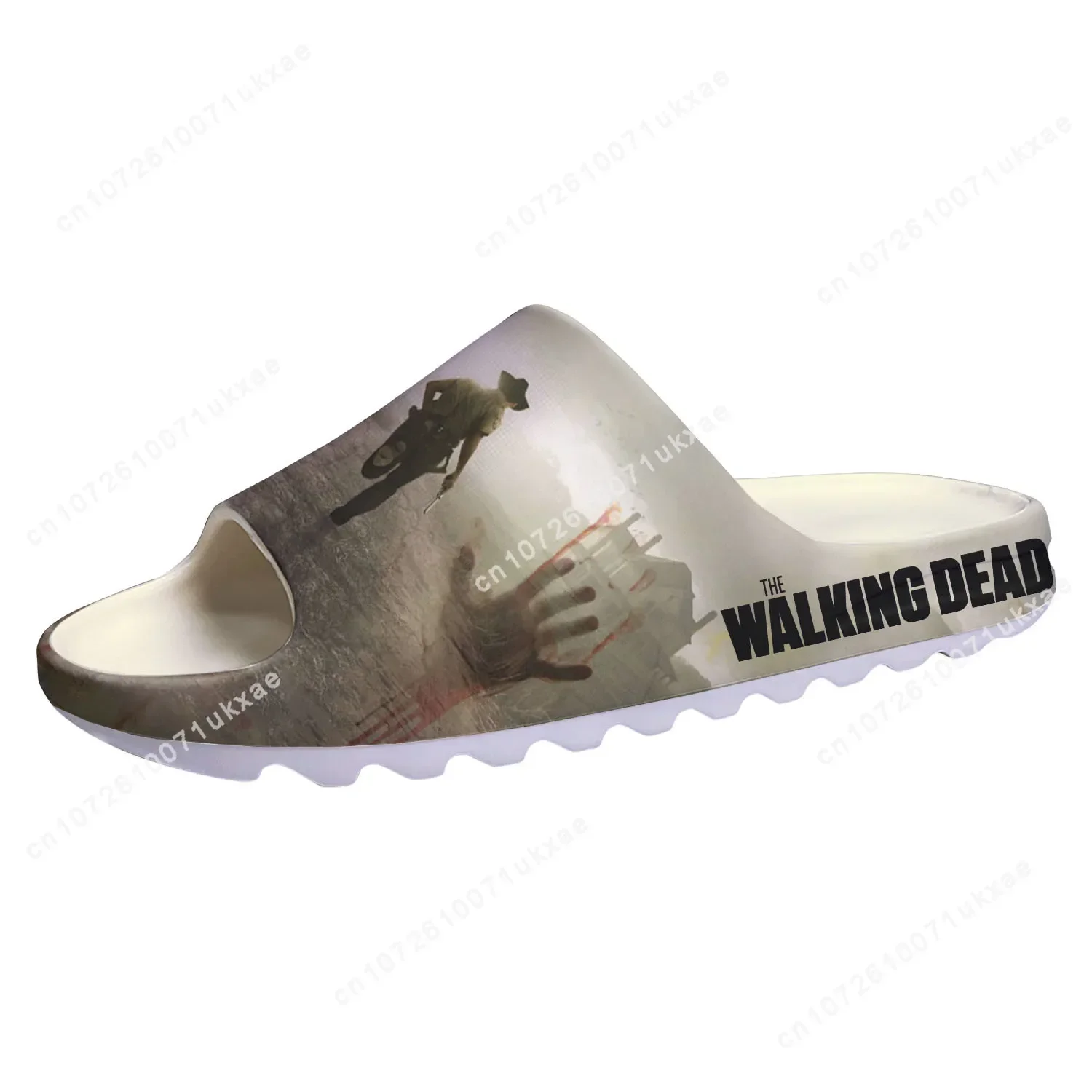 The Walking Dead Horror Soft Sole Sllipers Home Clogs Customized Step On Water Shoes Mens Womens Teenager Step in Sandals