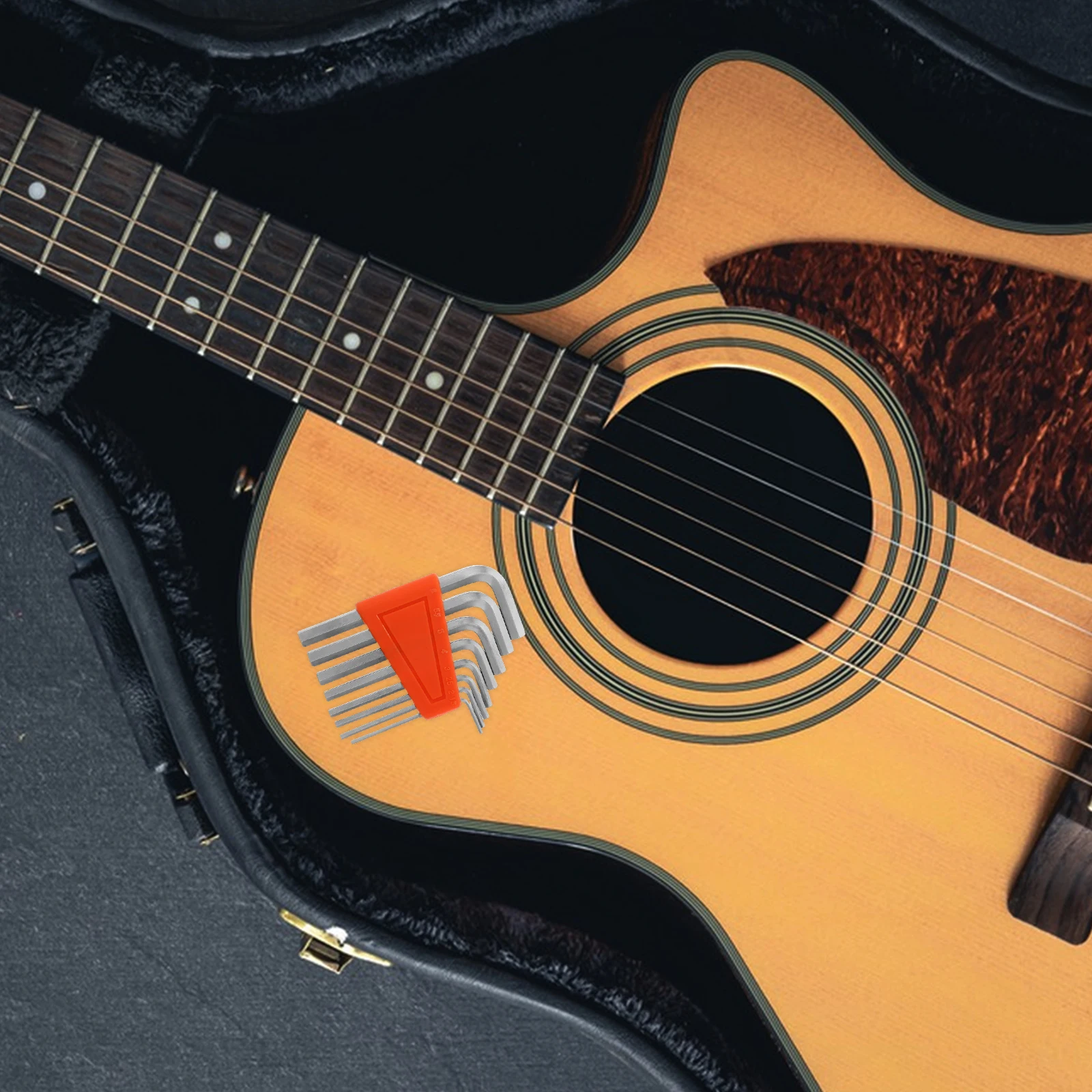 

8Pcs Hex Key Guitar Tool Set Precision Flat Head Wrenches for Guitar Setup Repair Tuning Accessories Bass Tools