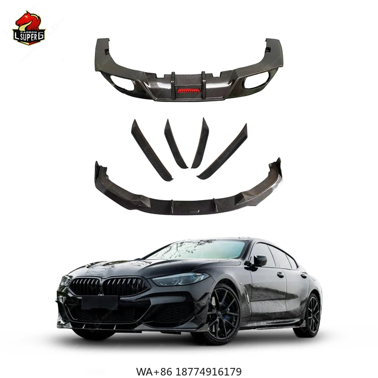 

Good Fitment Carbon Fiber TK Style for M Sport Body Kit New Condition Front Lip and Rear Diffuser for G14 G15 Bumper