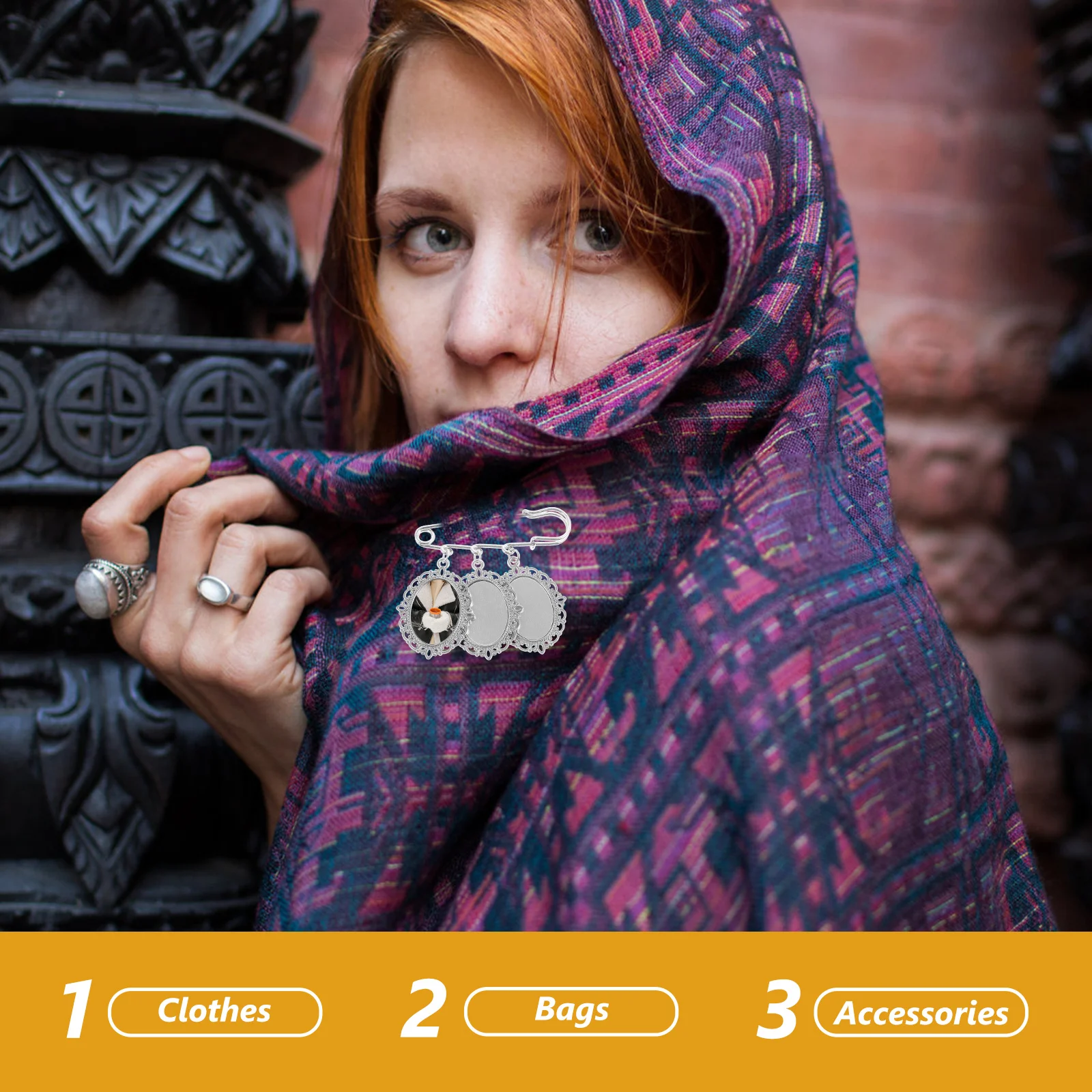 2 قطعة نقل الحرارة الطباعة بروش دبابيس قلادة فارغة الحافة دبابيس DIY إطار صور التلبيب دبوس الديكور هدية مجموعة #6