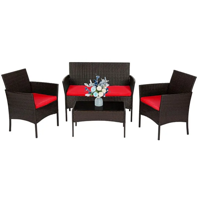 Garden Patio Furniture Outdoor Rattan  and Chairs Sets Rattan Sofapromote sales