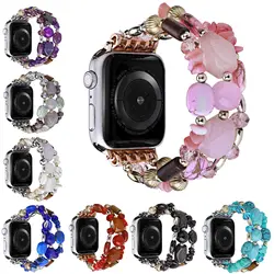 Apple Watch用ターコイズブレスレット,ラグジュアリーブレスレット,49mm,ウルトラ40 41 42 44 45mm,iwatch用,ウルトラ8 7 6 5 se