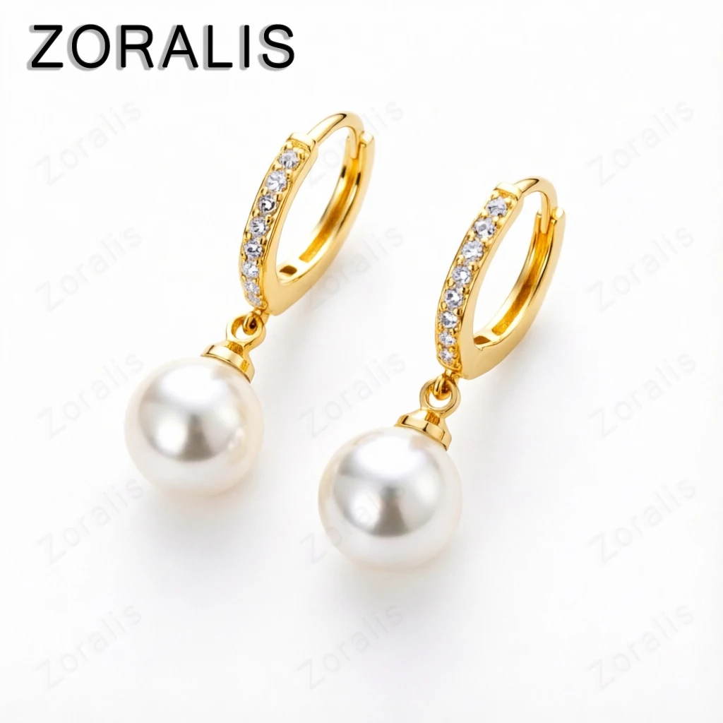 2024 Pearl Earrings Genuine Natural Freshwater Pearl 18k Gold Earrings Pearl Jewelry For Woman Wedding Gift