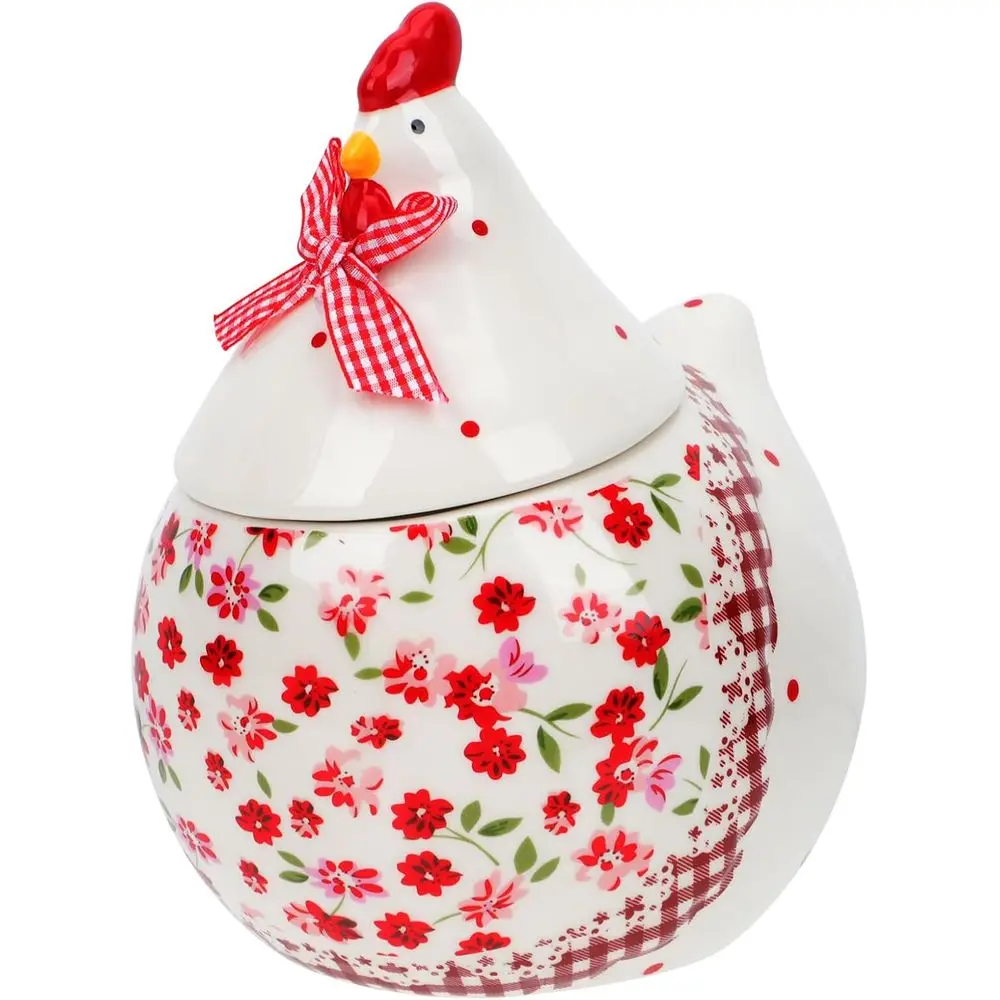 

Egg Storage Container with Airtight Lid - 3D Chicken Cookie Jar for Easter Candy & Kitchen Storage