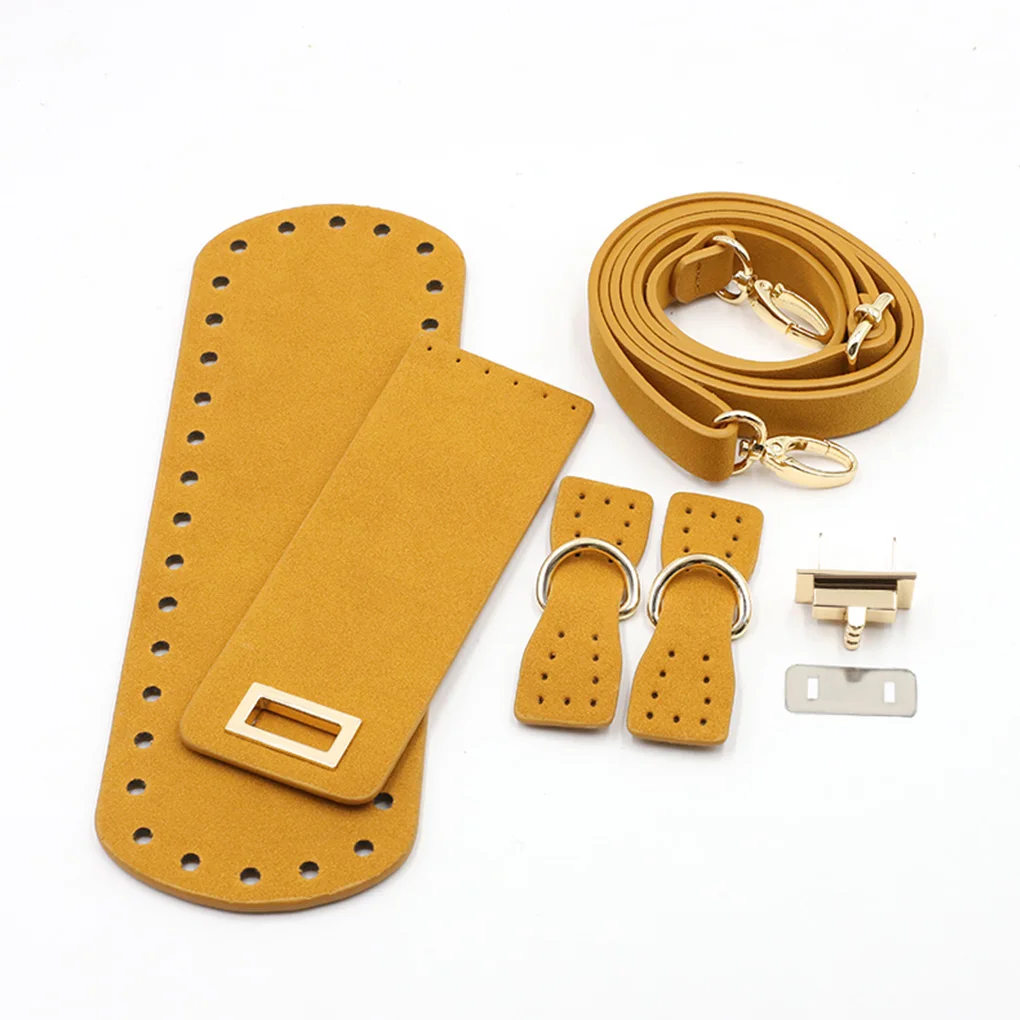 7Pcs/Set Handmade Purse Making Kit DIY Crochet Bag Supplies Set with Hardware Hand Crafting Replacement Accessories