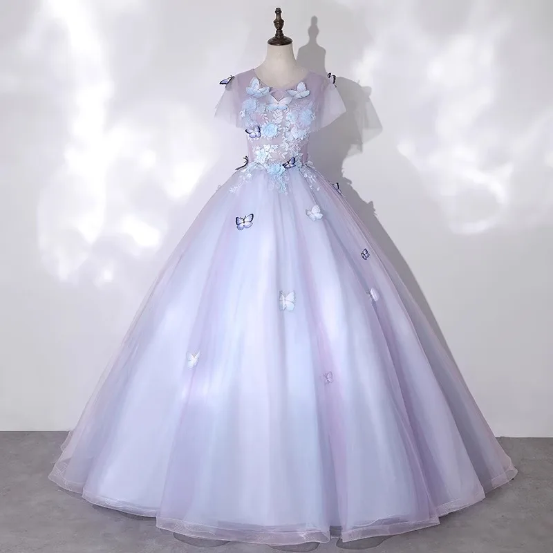 

Fashion Ball Gown Quinceanera Dresses Appliques Tulle Prom Birthday Party Gowns Formal Occasion Vestido De Anos Sweet 16