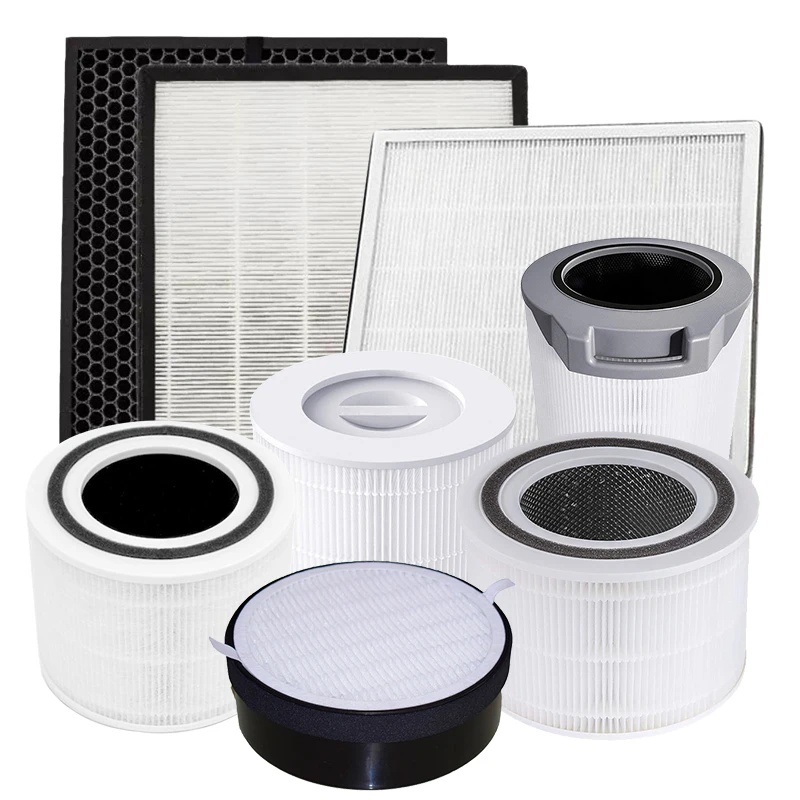 Fits for Vital 100-RF Round Cartridge Home air Purifier Hepa Filter Activated Carbon Filter Material HEPA Filter