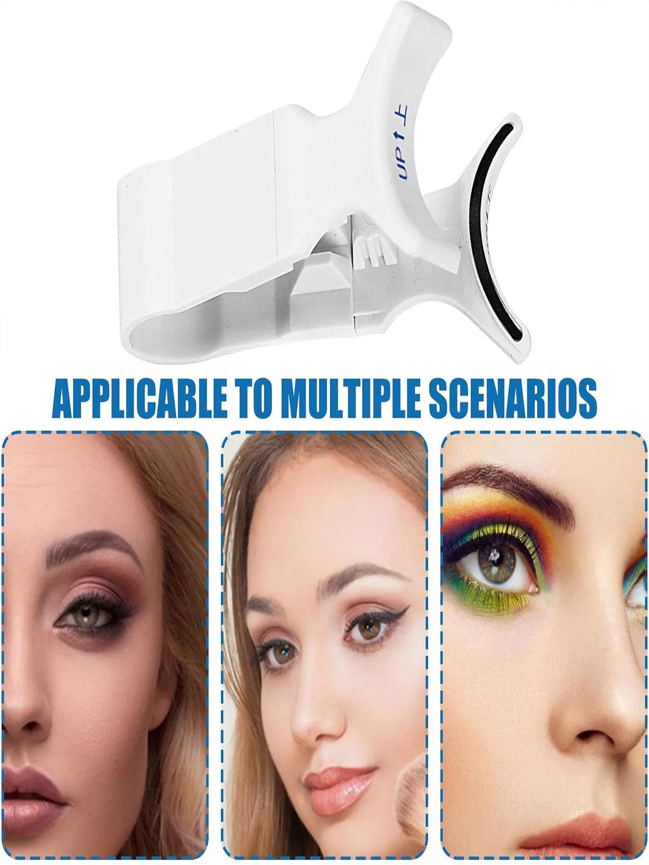Strumento applicatore magnetico per ciglia Applicatore magnetico per fascia per ciglia a forma di V, strumento per raccogli ciglia per principianti, strumento per toelettatura per principianti f