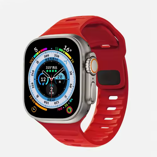 Strap For Apple Watch Band 49mm 44mm 45mm 41mm 40mm 42mm 38mm Soft Silicone sport Bracelet iwatch Serise 8 7 SE 6 5 9 Ultra 49mm - Image 20