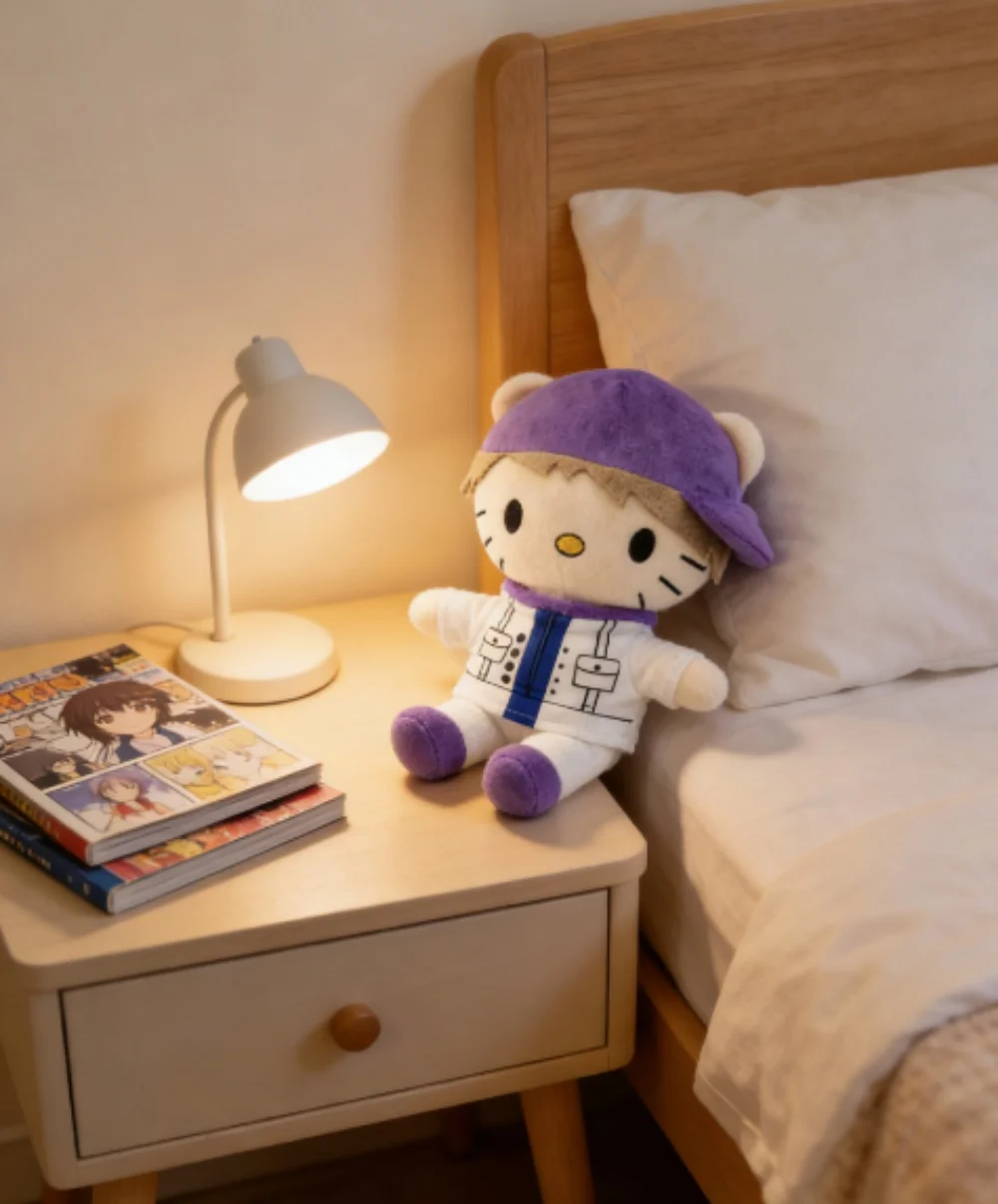 

Justin Bieber Hello Kitty Plushie, Super Soft Kawaii Stuffed Animal Doll Unique Birthday Gift for Collectors