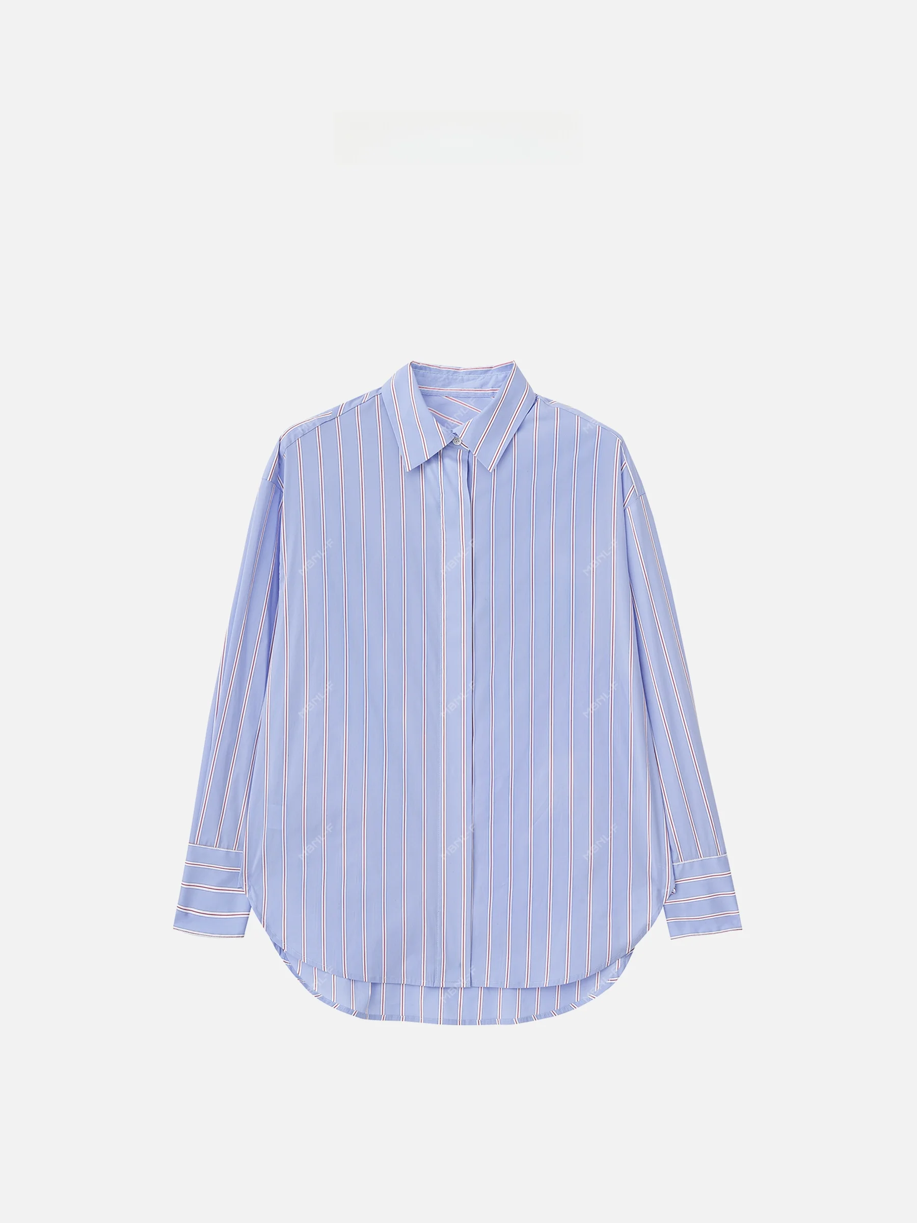 

MBNLF Stripe irt Draped Casual mat irt Long Sve Slim Fit Women's Premium irt JNSY5
