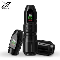 XNET-máquina de tatuaje inalámbrica Wilk 2024, pluma de doble agarre, Motor sin escobillas, barra de accionamiento recto, pantalla OLED, batería para Artista de tatuaje