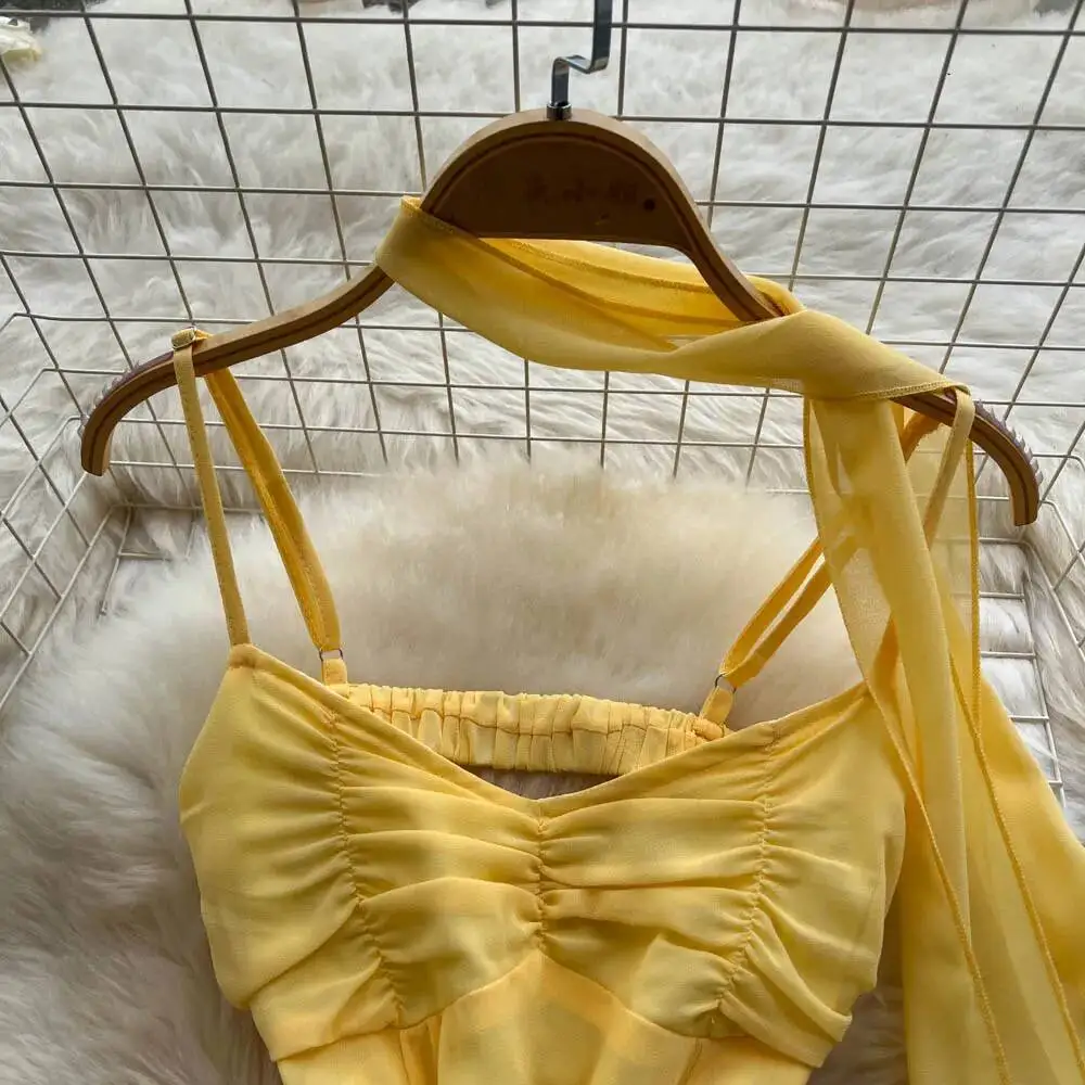 Sommer Sexy Langes Kleid Frauen Vintage Band Taille Unregelmäßigen Chiffon Strand Kleider Damen A-line Schlank Boho Lange Robe Vestidos