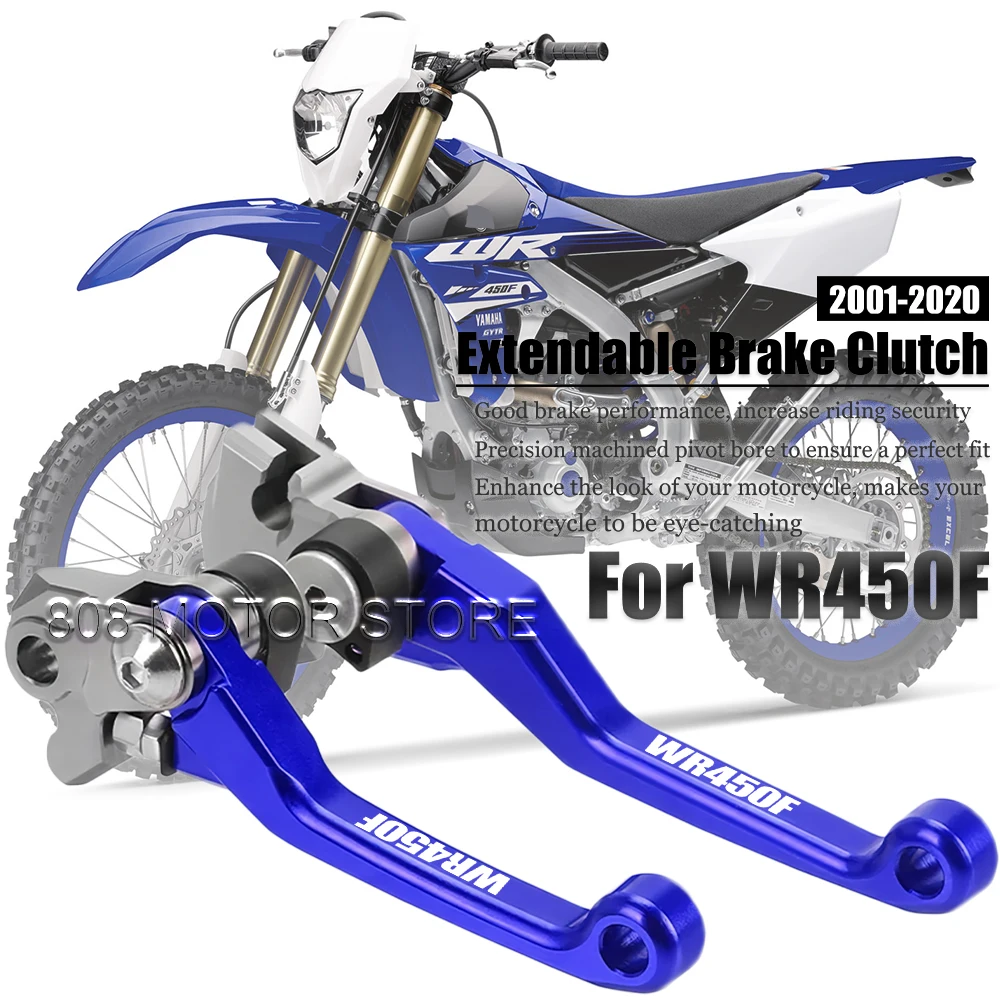 

For For WR450F WR450f wr450f 2001-2020 Motorcycle Accessories CNC Brake Clutch Levers Adjustable Extendable Handlebar Grips