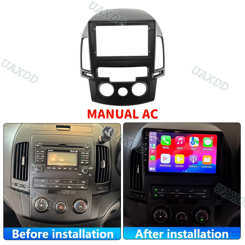 For HYUNDAI 2009 I-30 9INCH Car Radio Android Stereo audio screen multimedia video player navigation cables Harness frame