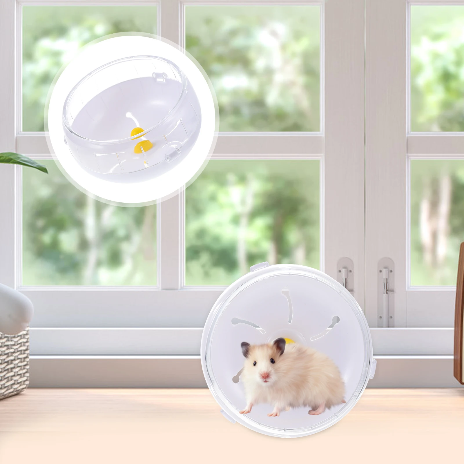 

Running Wheel Hamster Pet Toy Chinchilla Silent Runner Squirrel Plastic Small Exercise Toys Animal Wheels for