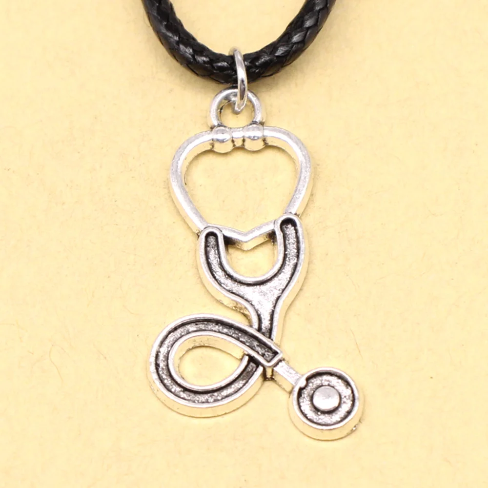 1 Piece Stethoscope Male Necklace Trendy Jewerly 15x28mm