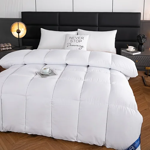 호텔 스타일 컴포트 퀸 킹 퀼트 담요, 가볍고 푹신하고 편안하고 통기성이 좋은 부드러운 겨울 퀼트, 매우 따뜻한 220x240