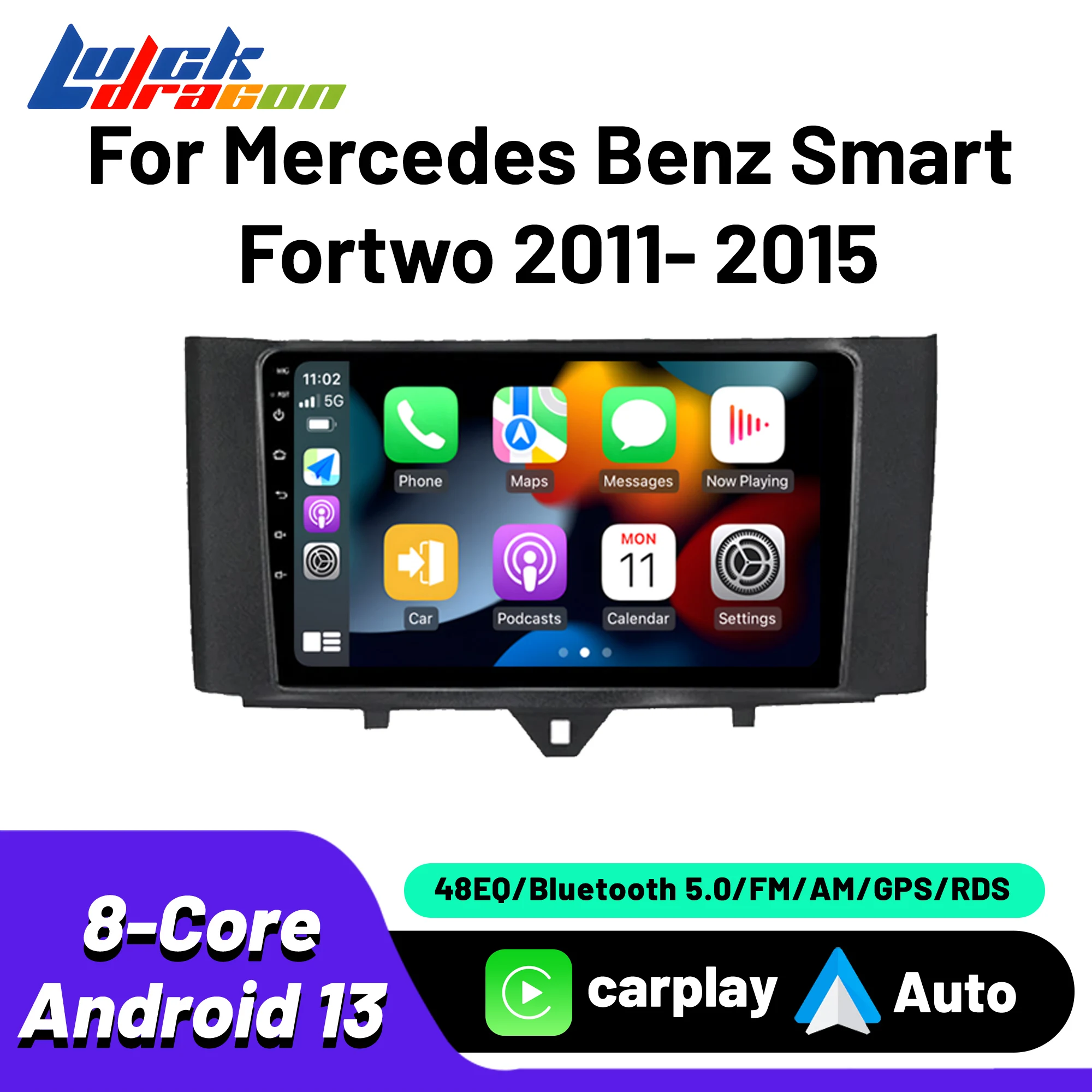 

Autoradio 9inch For Benz Smart Fortwo 2011-2015 Carplay Android Auto Wireless 2Din Android Multimedia Automotive Autoradio Car