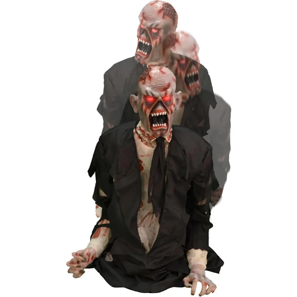 

Damien by Tekky, Battery-Operated, Motion and Sound Activated Animatronic Zombie with Sound Effects and Lights for Indoor