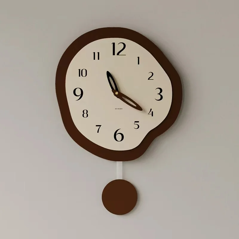 

Nordic Minimalist Silent Wall Clock New Creative Smple Home Decoration Living Room Restaurant Wall Clock Art Personality Clocks