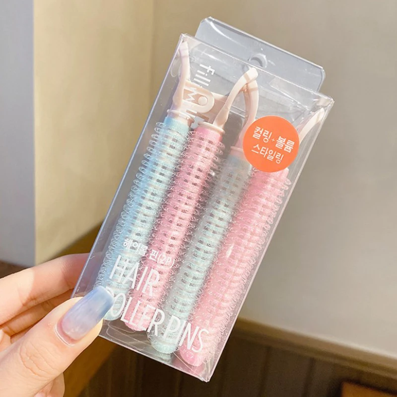 キャンディーカラーのセルフグリップヘアローラー、固定ヘアローラー、ヘアスタイリングツール、熱なし、1 2pcs