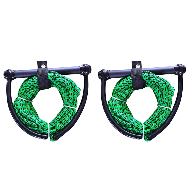 2X Water Ski Rope 23M Ski Rope With Wakeboard Style Grip Surfing Tow Line Leash Cord For Wakeboard Kneeboard Surfing