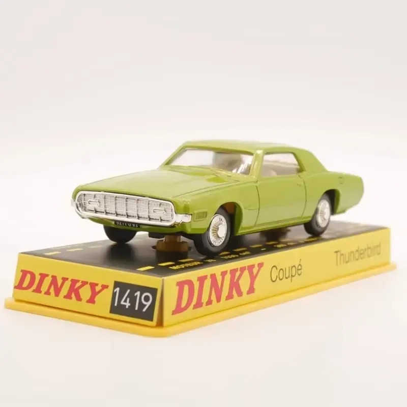 for DINKY TOYS 1:43 Thunderbird Coupe Diecast Alloy Retro Car Model Static Display Ornament Collectible Finished Vehicle
