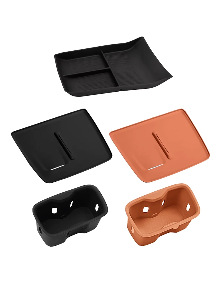 

For Deepal S05 Armrest Box Central Control Lower Storage Box Wireless Charging Silicone Pad Water Cup Cover