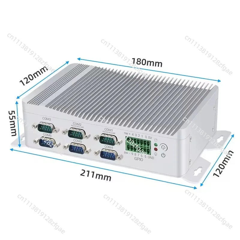 Support 4G WiFi Wall-Mount for IoT PLC POS Automation  Quad Core Industrial Mini PC RS232 RS485 GPIO 6W TDP Embedded Computer
